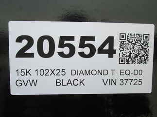 2026 Diamond T 102x25  Equipment Deckover 10225DO140