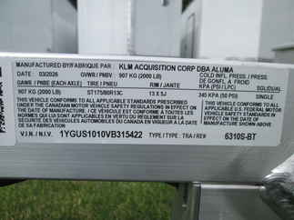 2027 Aluma 63x10  Aluminum Single Axle Utility 6310S-BT