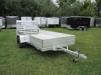 2027 Aluma 68x12  Aluminum Single Axle Utility 6812H-ESA-S-TG