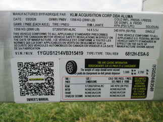 2027 Aluma 68x12  Aluminum Single Axle Utility 6812H-ESA-S-TG