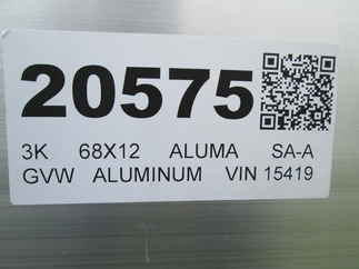 2027 Aluma 68x12  Aluminum Single Axle Utility 6812H-ESA-S-TG