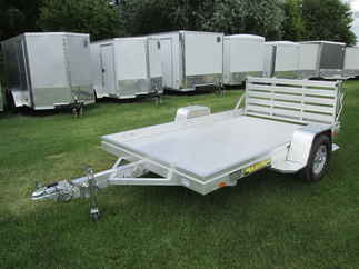 2027 Aluma 72x10  Aluminum Single Axle Utility 7210H-S-BT