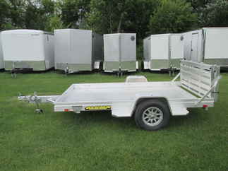 2027 Aluma 72x10  Aluminum Single Axle Utility 7210H-S-BT