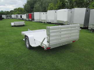 2027 Aluma 72x10  Aluminum Single Axle Utility 7210H-S-BT