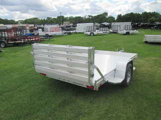 2027 Aluma 72x10  Aluminum Single Axle Utility 7210H-S-BT