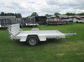 2027 Aluma 72x10  Aluminum Single Axle Utility 7210H-S-BT