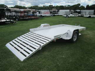 2027 Aluma 72x10  Aluminum Single Axle Utility 7210H-S-BT