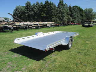 2027 Aluma 81x15  Aluminum Single Axle Utility 8015TILT-S-EL