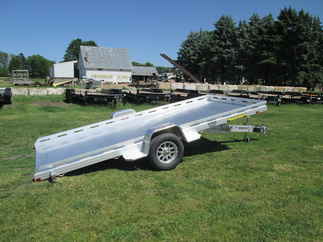 2027 Aluma 81x15  Aluminum Single Axle Utility 8015TILT-S-EL
