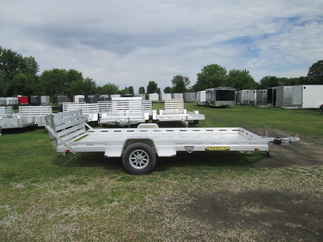 2027 Aluma 81x14  Aluminum Single Axle Utility 8014S-EL-BT