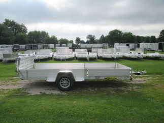 2027 Aluma 81x15  Aluminum Single Axle Utility 8115H-S-EL-R-BT-SR