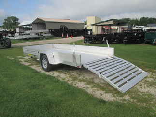 2027 Aluma 81x15  Aluminum Single Axle Utility 8115H-S-EL-R-BT-SR