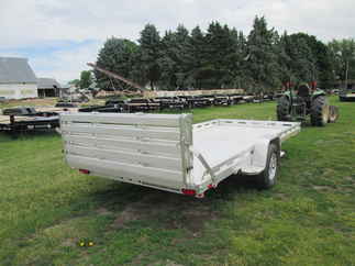 2027 Aluma 81x15  Aluminum Single Axle Utility 8015S-EL-BT