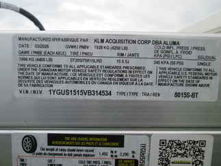 2027 Aluma 81x15  Aluminum Single Axle Utility 8015S-EL-BT