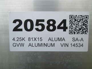 2027 Aluma 81x15  Aluminum Single Axle Utility 8015S-EL-BT