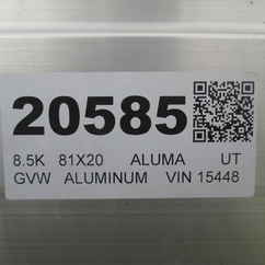 2027 Aluma 81x20  Utility 8020TA-EL-BT-RTD