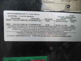 2022 PJ Trailer 102x40 LD Gooseneck LDS40D2HASKK