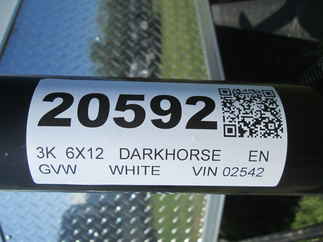 2026 Darkhorse 6x12  Enclosed Cargo DHW6X12SA30