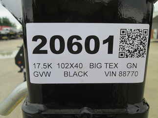 2027 Big Tex 102x40  Gooseneck 16GN-40D5A-MRBK-SWT