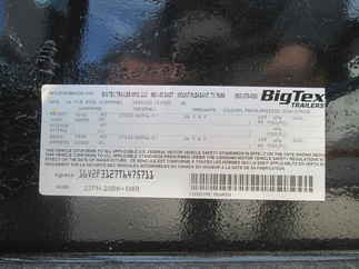 2026 Big Tex 102x25  Equipment Deckover 22PH-20BK+5MR