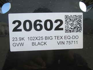 2026 Big Tex 102x25  Equipment Deckover 22PH-20BK+5MR