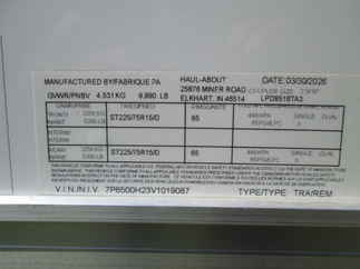 2027 Haul-About 8.5x18  Enclosed Car Hauler LPD8518TA3