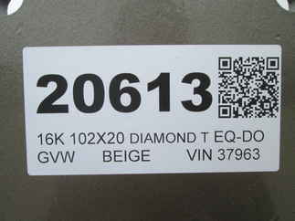 2026 Diamond T 102x20  Equipment Deckover 10220SWF160P