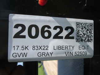 2026 Liberty 83x22  Equipment Tilt LT16K83X22SPB8WF