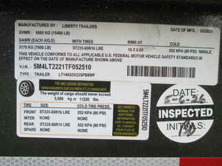 2026 Liberty 83x22  Equipment Tilt LT14K83X22SPB8WF