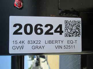 2026 Liberty 83x22  Equipment Tilt LT14K83X22SPB8WF