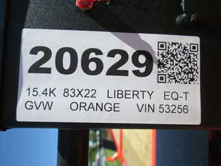 2026 Liberty 83x22  Equipment Tilt LT14K83X22SPB8WF