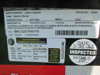 2026 Liberty 83x22  Equipment Tilt LT16K83X22SPB8WF