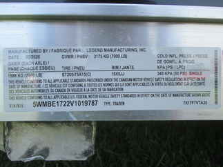 2027 Legend 7x14  Enclosed Cargo 7X17FTVTA35