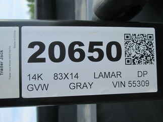2026 Lamar 83x14  Dump DG831427