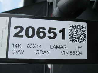 2026 Lamar 83x14  Dump DG831427