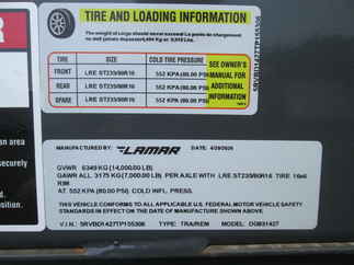 2026 Lamar 83x14  Dump DG831427