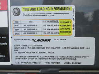 2026 Lamar 83x12  Dump DL831227