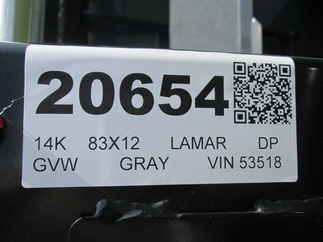 2026 Lamar 83x12  Dump DL831227