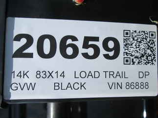 2026 Load Trail 83x14  Dump DL8314072