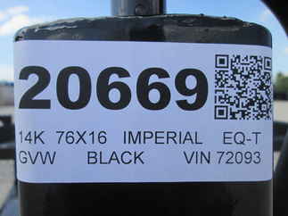 2026 Imperial 78x16  Equipment Tilt LB-14-16