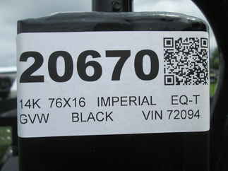 2026 Imperial 78x16  Equipment Tilt LB-14-16