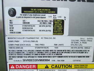 2027 RC 7x16  Enclosed Cargo CD716TA2