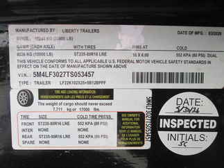 2026 Liberty 102x30  Equipment Deckover LF22K102X25+5B12BPPF PINTLE