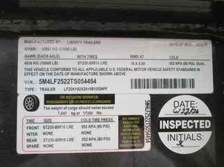 2026 Liberty 102x25  Gooseneck LF22K102X20+5B12GNPF