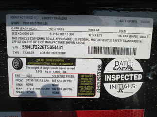 2026 Liberty 102x22  Equipment Deckover LOA16K102X22B8PW