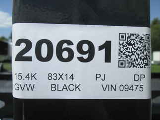 2027 PJ Trailer 83x14 DL Dump DLJ1472BSSK
