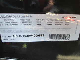 2027 PJ Trailer 83x14 DL Dump DLJ1472BSSK