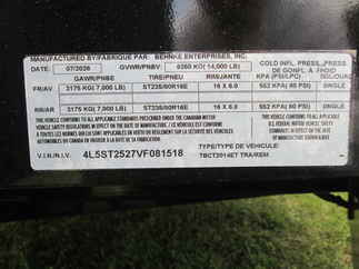 2027 Behnke Trailers 83x20  Equipment Tilt TBCT2014ET