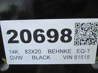 2027 Behnke Trailers 83x20  Equipment Tilt TBCT2014ET