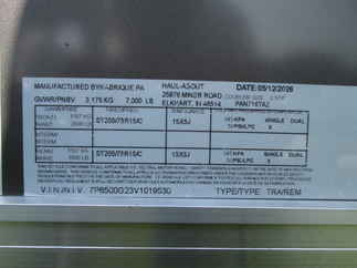 2027 Haul-About 7x16  Enclosed Cargo PAN716TA2